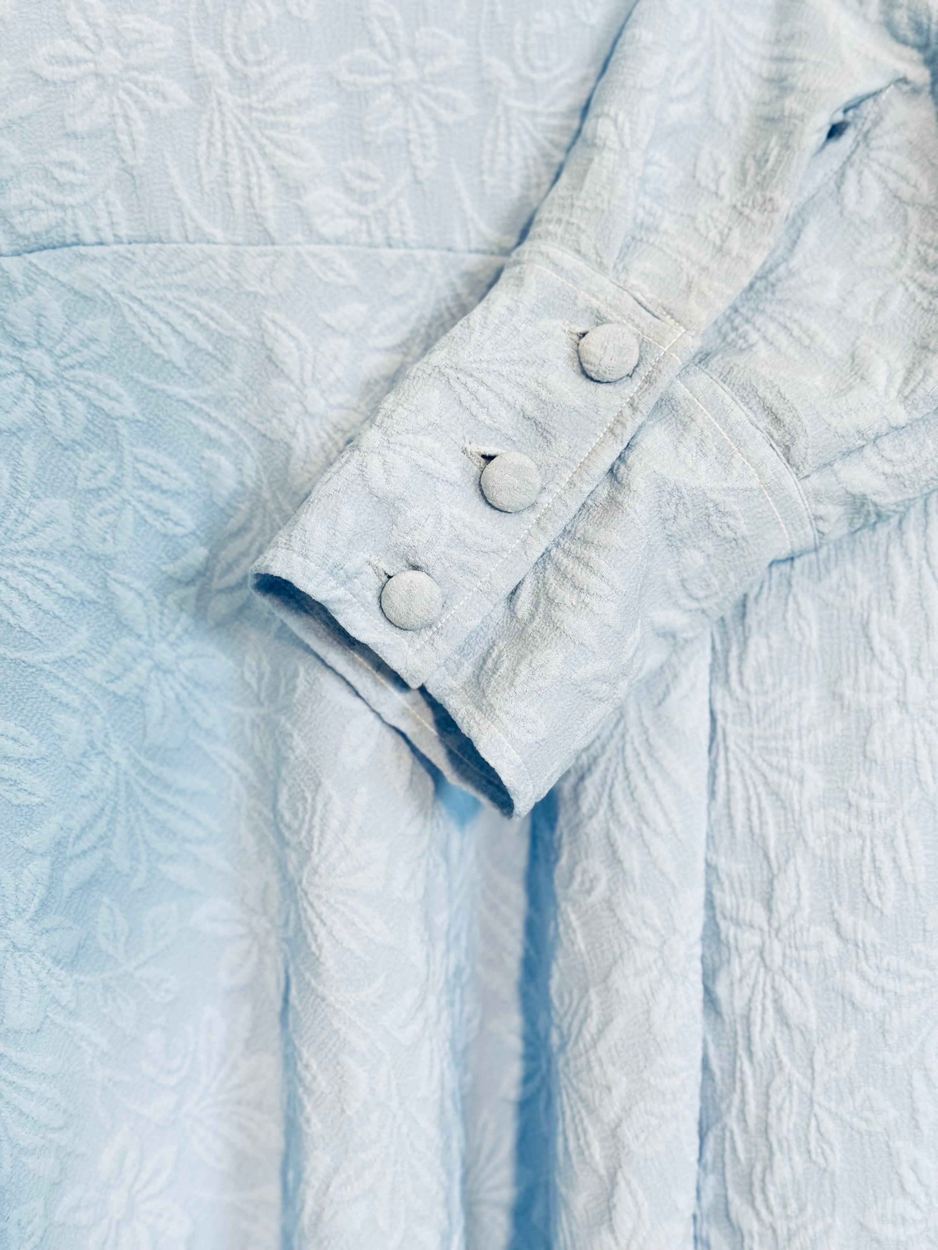 Textured Dress - Powder Blue