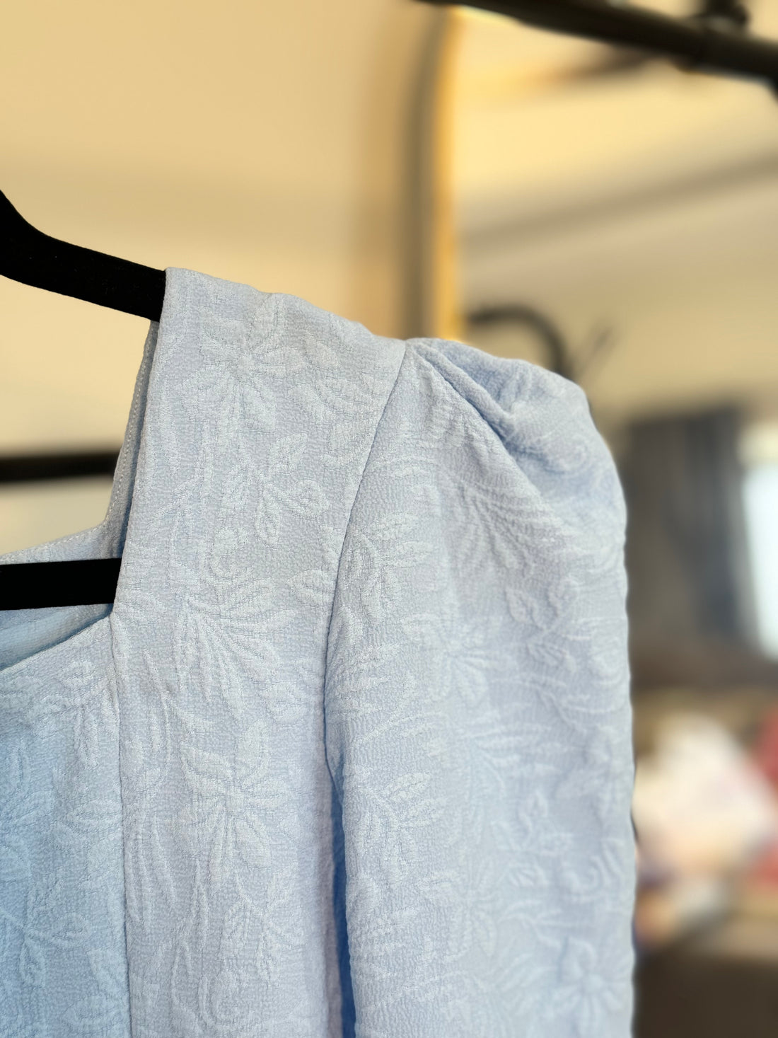 Textured Dress - Powder Blue